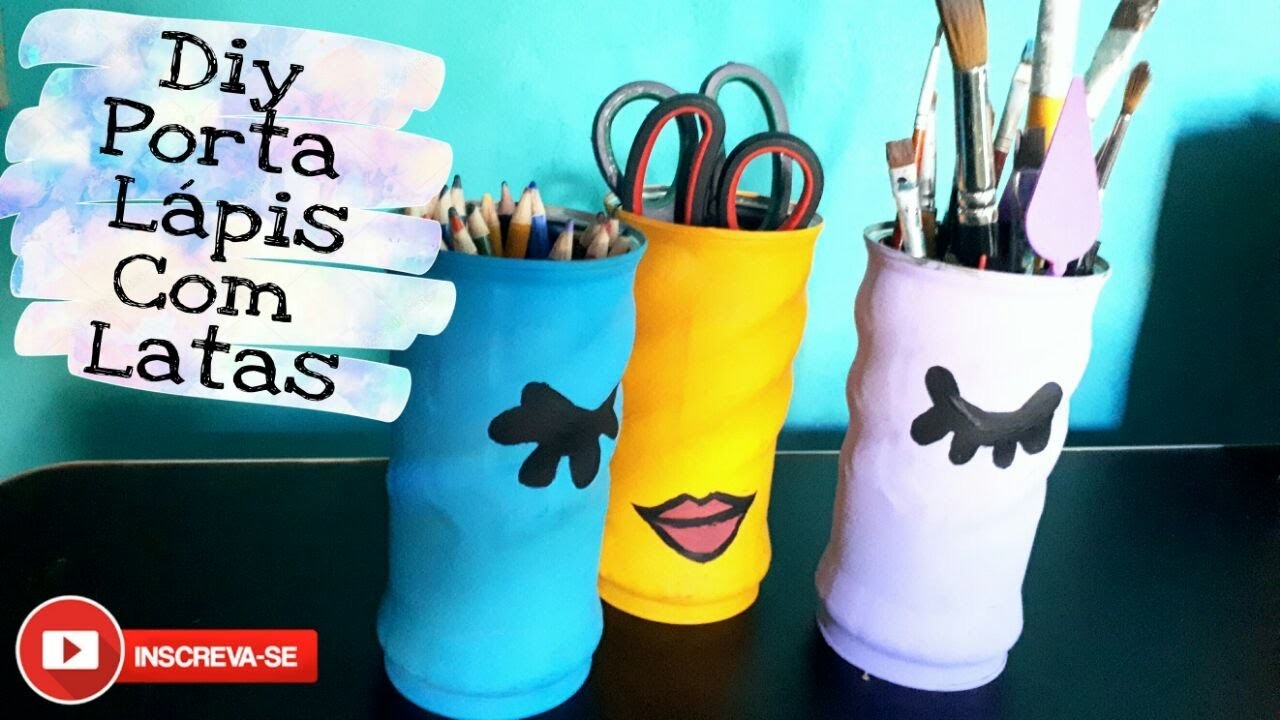 Como transformei latas de achocolatado em decoração tumblr