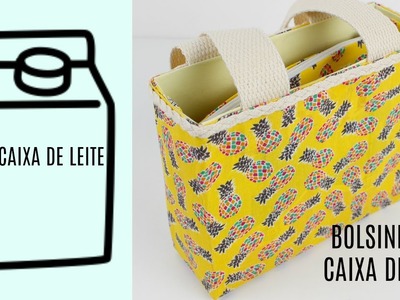 DIY - Bolsa com necessaire feita de caixa de leite - Do Lixo ao Luxo