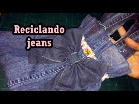 Diy: Bolsa com perna de calça jeans, recycling jeans #reciclandojeans