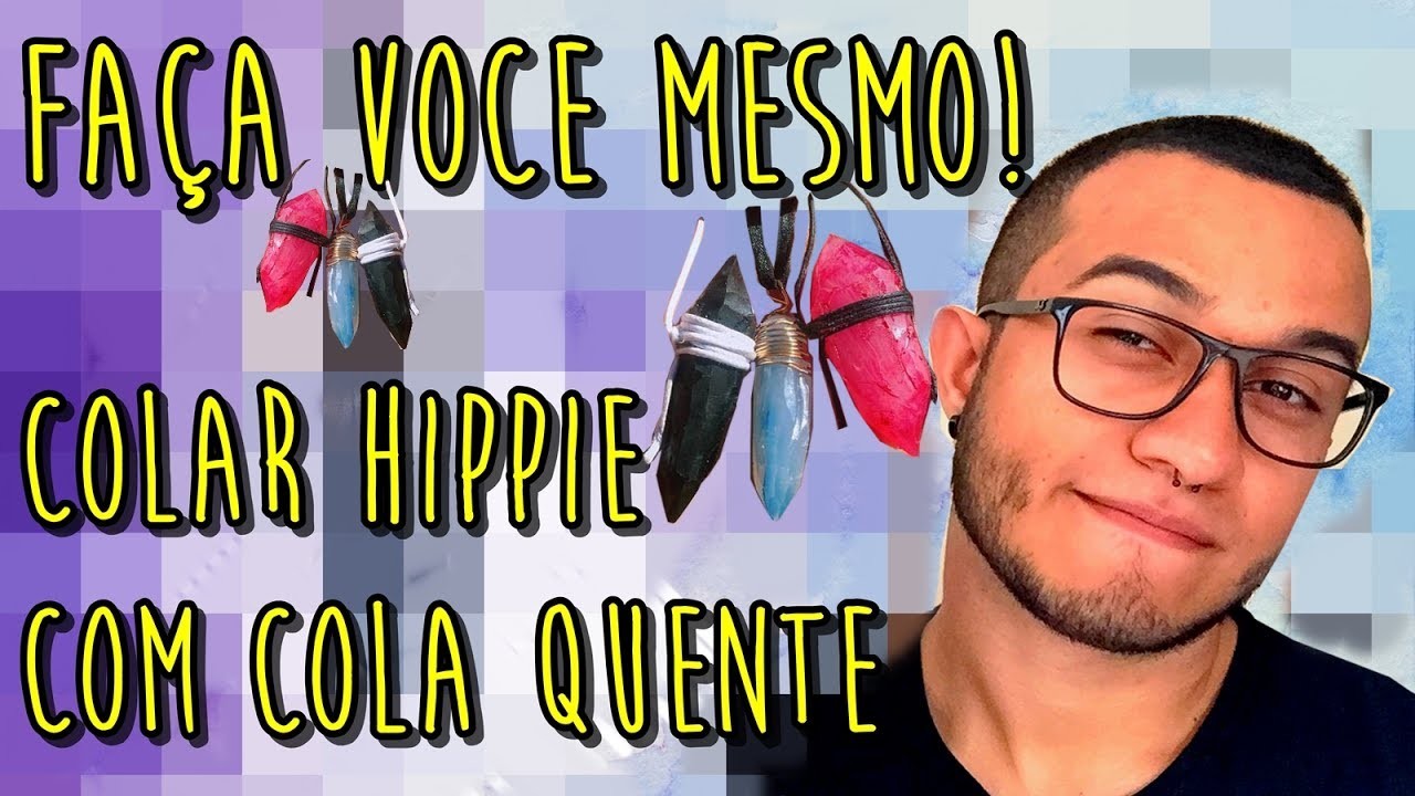 DIY | COLAR HIPPIE COM COLA QUENTE