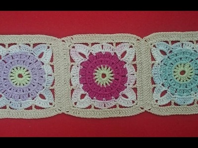 DIY CROCHET MOTIVO FLOR GRANDE PARA TAPETES E OUTROS TRABALHOS HD