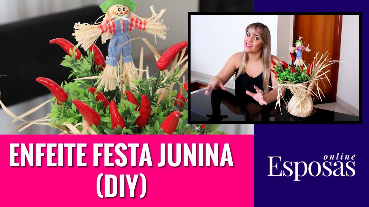 DIY Decoração Festa Junina - Enfeite Junino Fácil