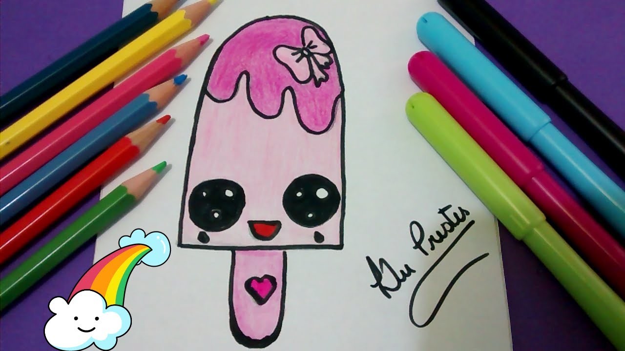 DIY: DESENHANDO ( PICOLÉ) ????  Kawaii