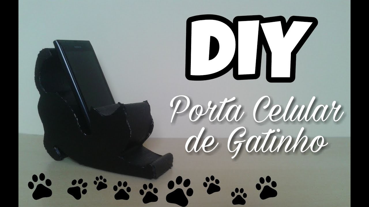 DIY Porta Celular de Gatinho