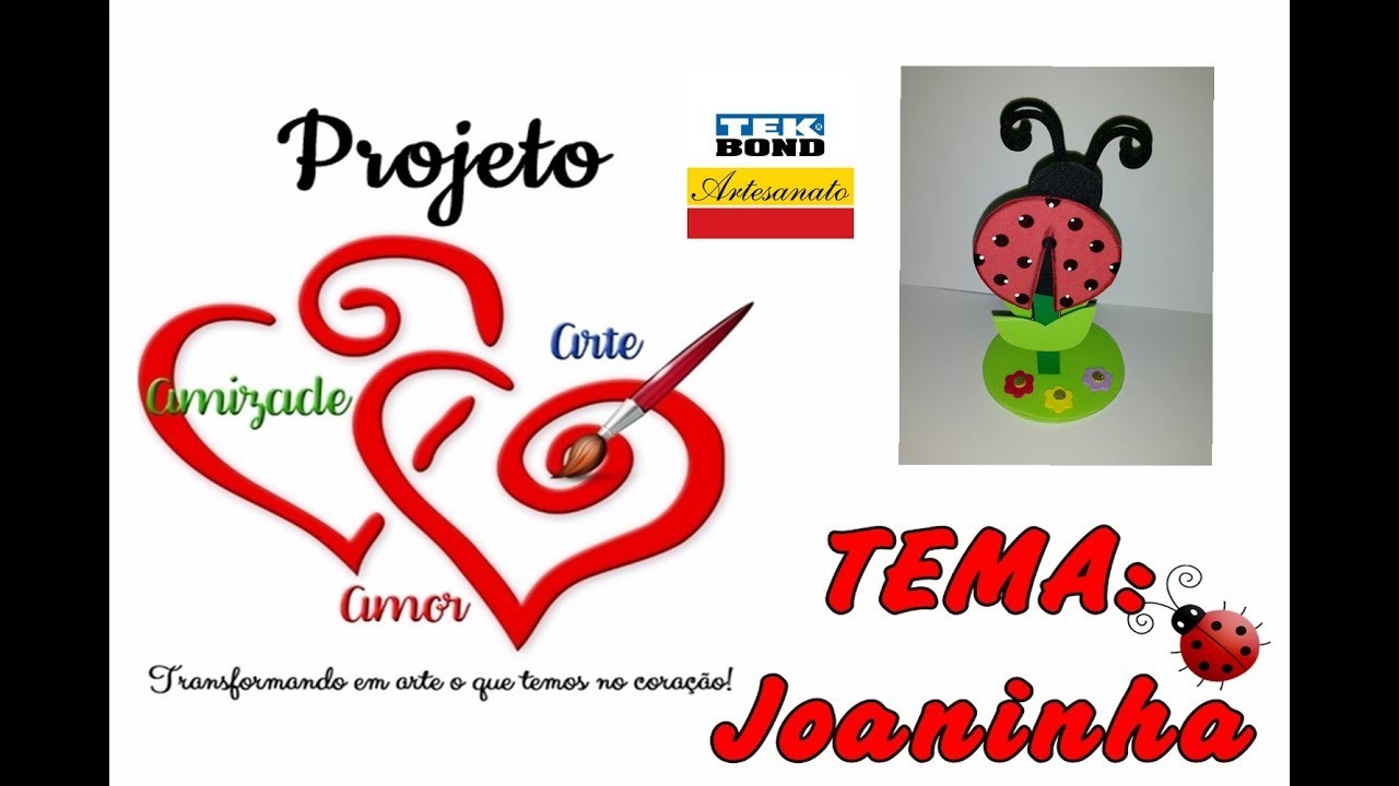 DIY-PORTA RECADO JOANINHA-PROJETO AMIZADE, AMOR E ARTE