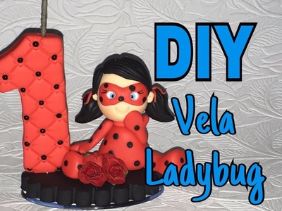 DIY Vela LadyBug de biscuit - Neuma Gonçalves