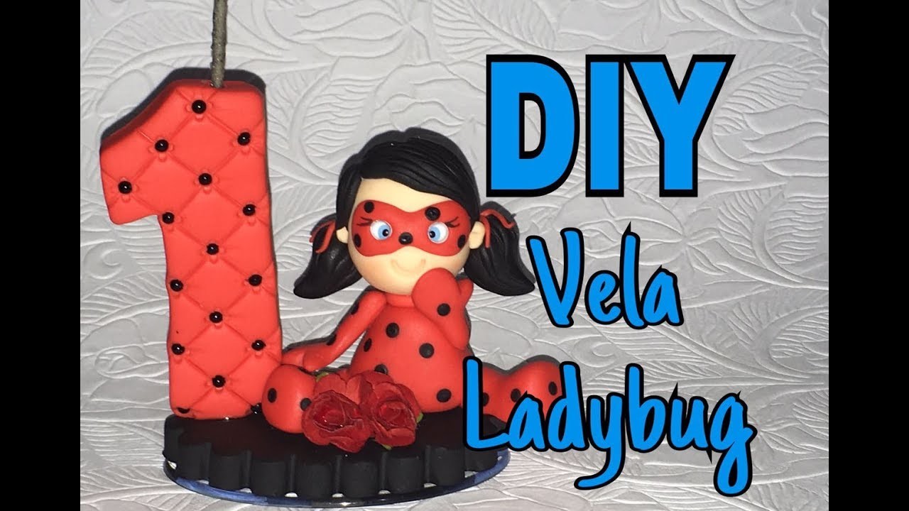 DIY Vela LadyBug de biscuit - Neuma Gonçalves