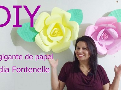 FLOR  GIGANTE DE PAPEL | PASSO A PASSO  FACILMENTE |Cláudia Fontenelle
