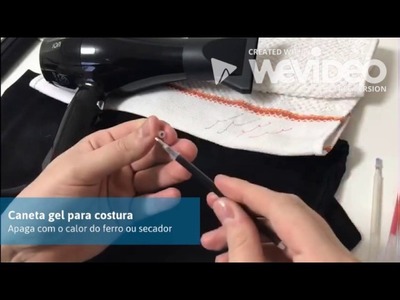 Caneta gel para costura e patchwork - apaga com o calor