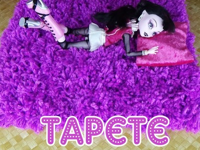 Como fazer Tapete Luxuoso para Barbie e Bonecas | Tutorial