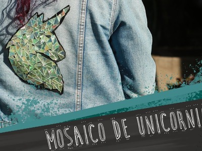 D.I.Y Mosaico de UNICÓRNIO - Aplique onde quiser!