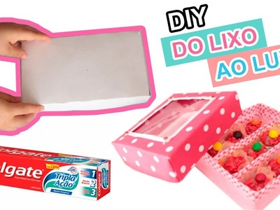 DIY :: CAIXINHA PERSONALIZADA com materiais reciclados!!