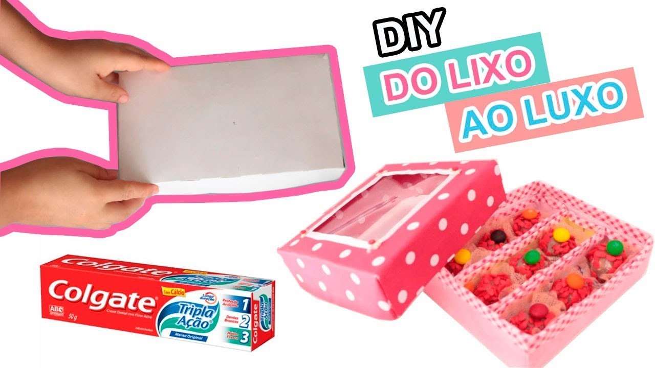 DIY :: CAIXINHA PERSONALIZADA com materiais reciclados!!