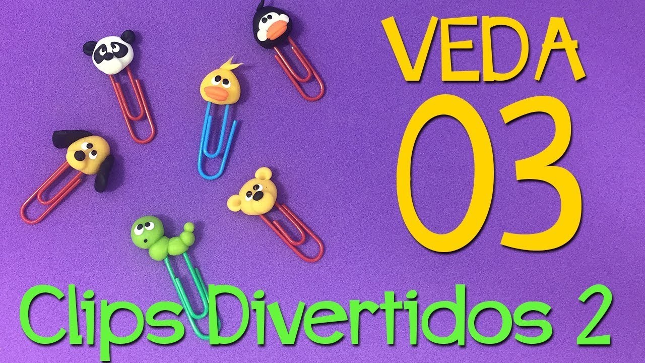 DIY - CLIPS DIVERTIDOS em Biscuit 2 - Sah Passa o Passo - #VEDA03