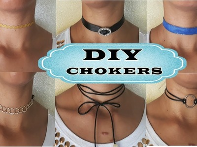 DIY: Colares Chokers.muito fácil
