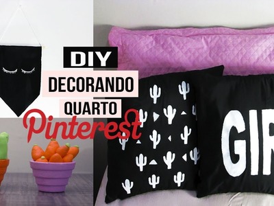 DIY: Itens para decorar seu quarto | Inspirado no Pinterest