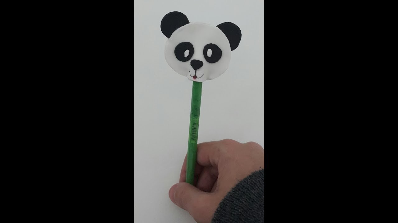 DIY volta as aulas caneta de panda