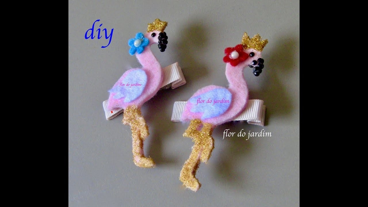 Fivela com boca de jacaré Flamingo Cor De Rosa- DIY - Flamingo