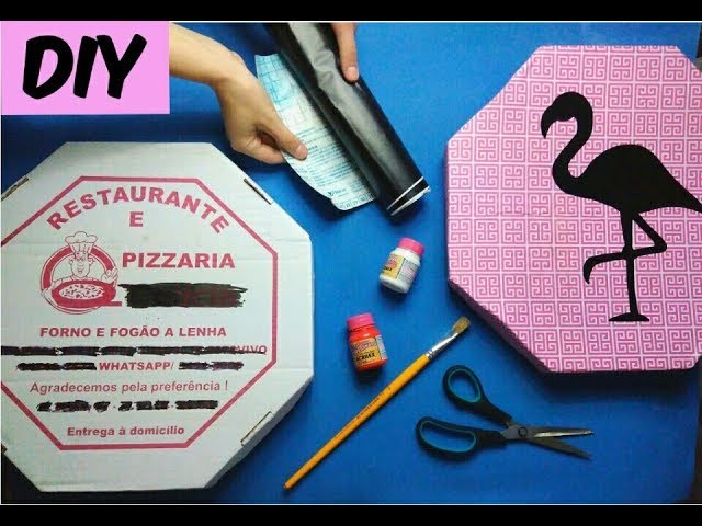 IDEIAS CRIATIVAS COM CAIXAS DE PIZZA - FAÇA VOCÊ MESMO - RECICLAGEM - ARTESANATO