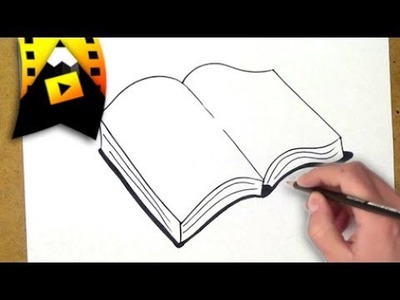 Como dibujar un libro | como desenhar um livro