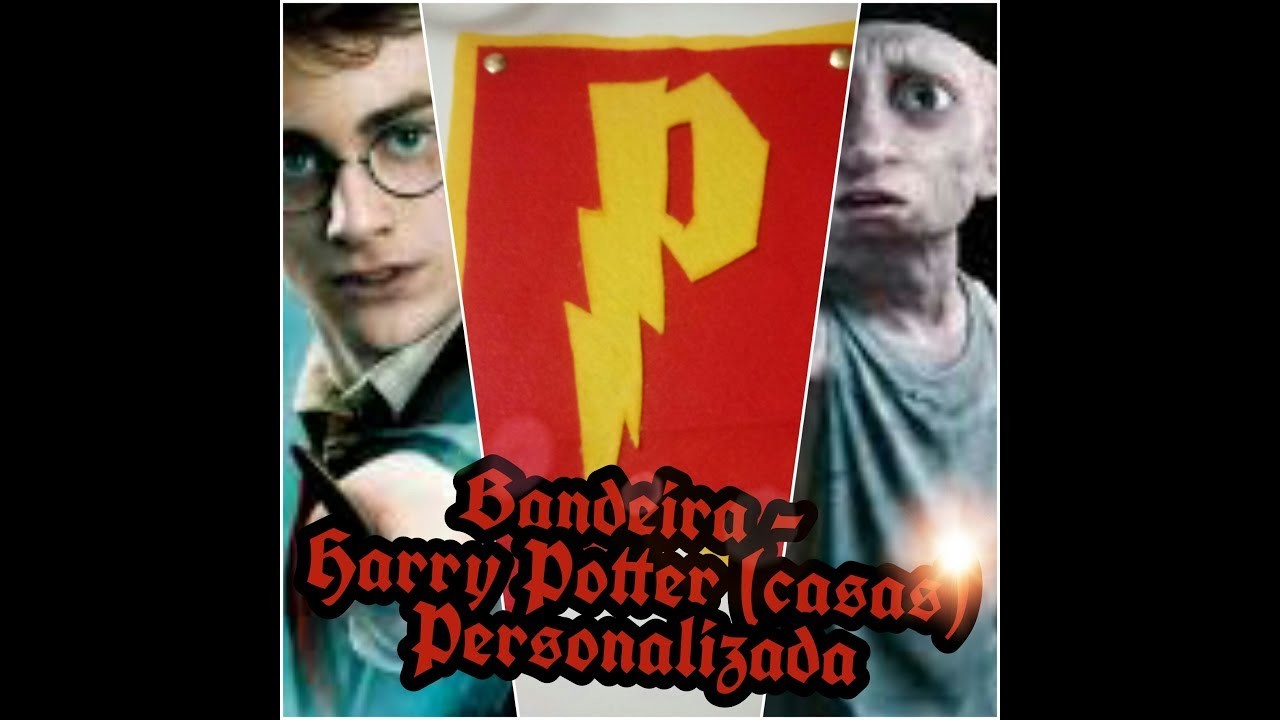 DIY - Bandeira Tematica Harry Potter