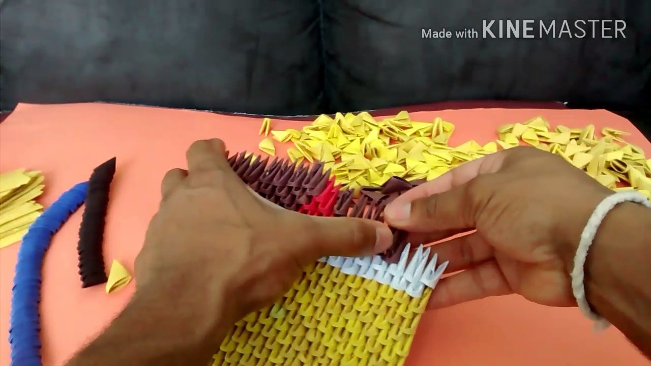 DIY - Bob Esponja - Faça você mesmo - Origami 3D - Brasil