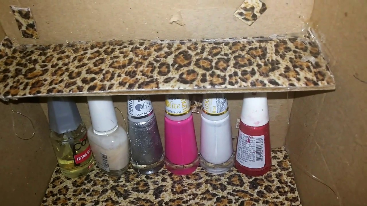 DIY:caixinha de guardar esmalte????????❤