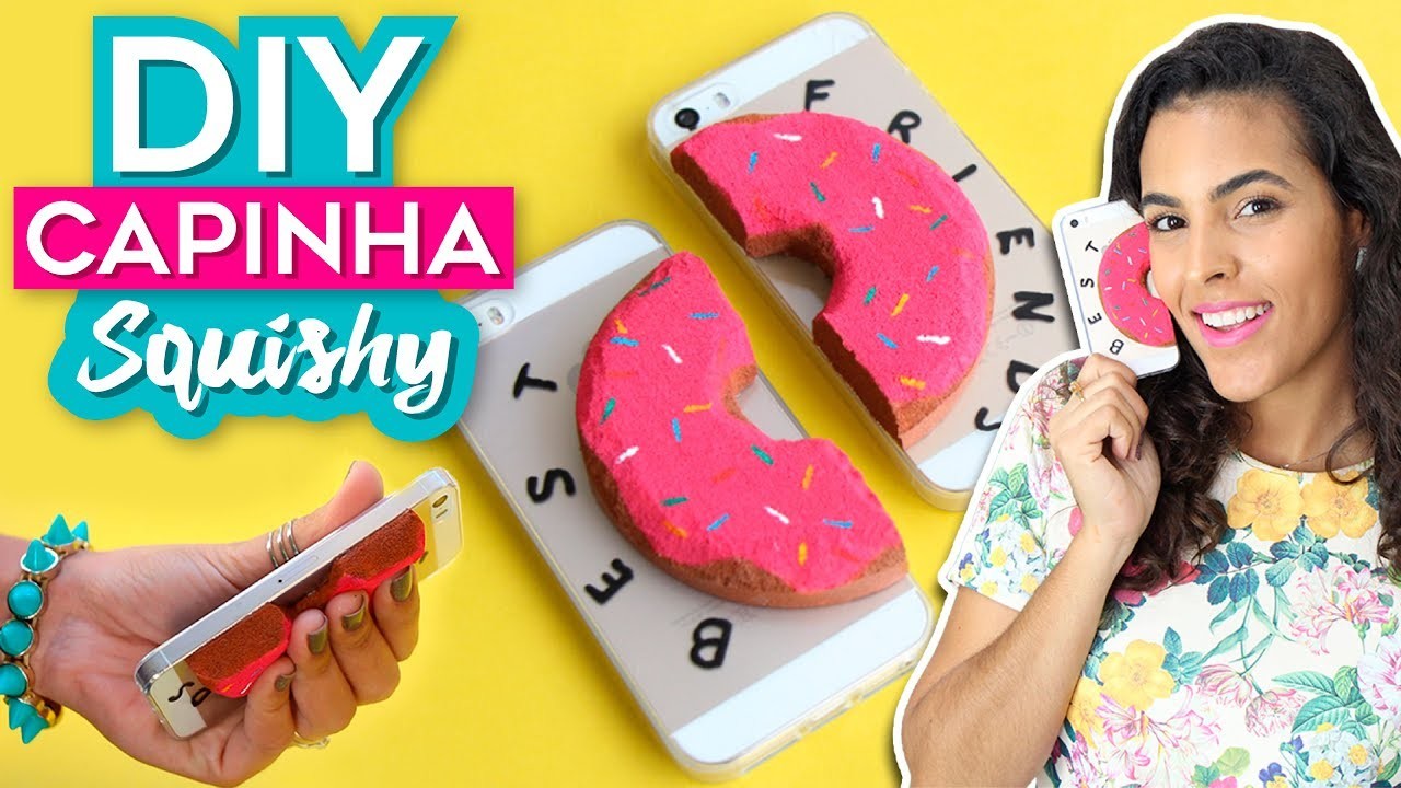 DIY CAPINHA DE CELULAR SQUISHY | DIY Best Friend Phone Case | Como fazer squishy | Do Sofá