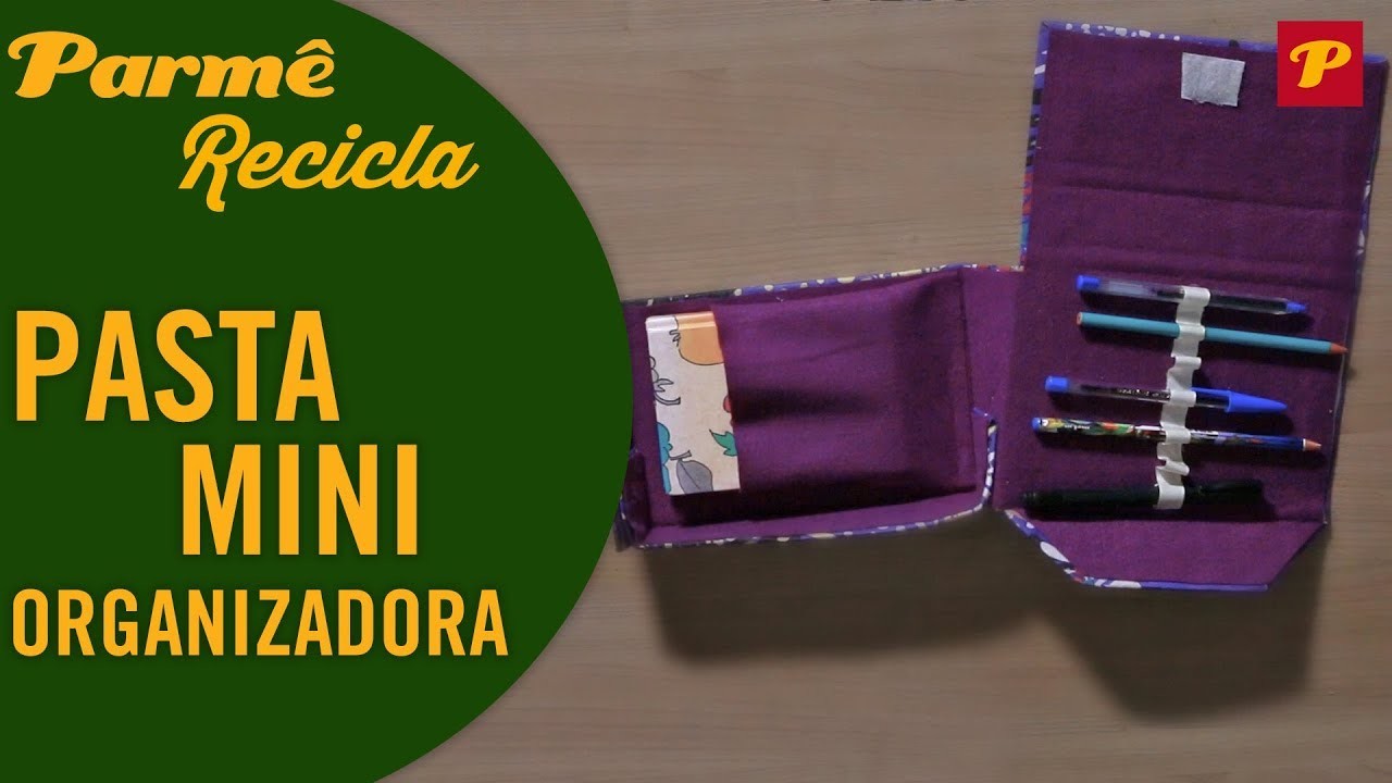 DIY de VOLTA ÀS AULAS: PASTA (MINI) ORGANIZADORA RECICLANDO PAPELÃO