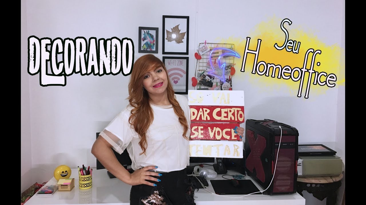 DIY Faça você mesma: PLACA DE MADEIRA???? Decore seu homeoffice????