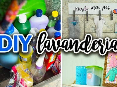 DIY - Ideias FÁCEIS e BARATAS de decoração para a lavanderia #2 - #CasaFamíliaeBláBláBlá