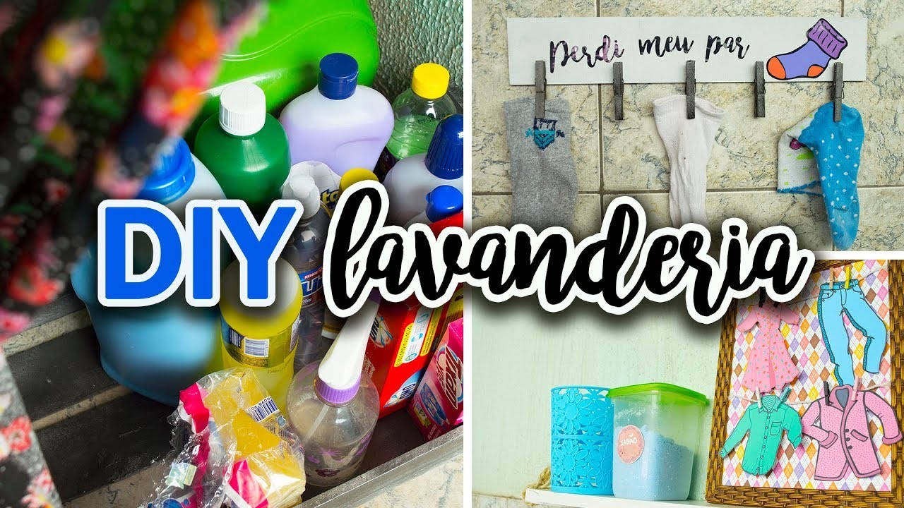 DIY - Ideias FÁCEIS e BARATAS de decoração para a lavanderia #2 - #CasaFamíliaeBláBláBlá
