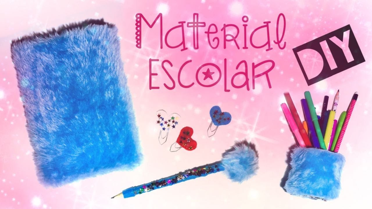 DIY MATERIAL ESCOLAR - DICAS PARA CANTINHO DE ESTUDOS - PELÚCIA