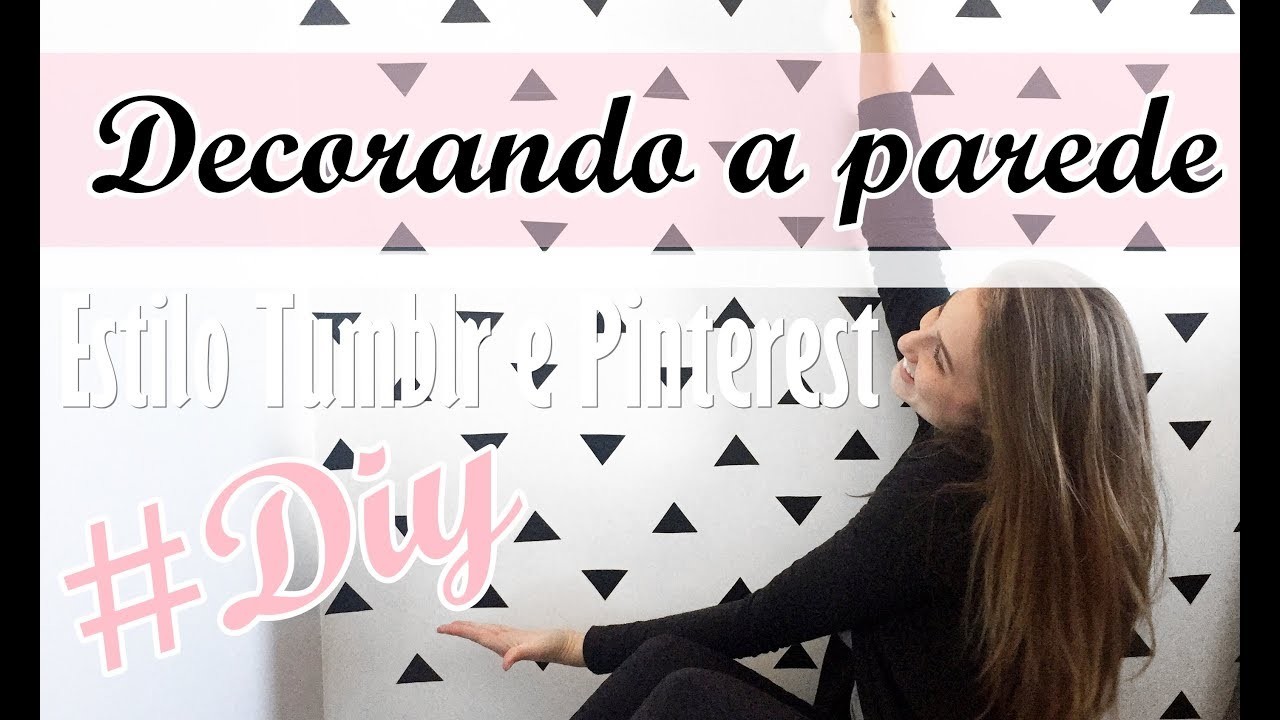 DIY: Parede de triângulos | Estilo Tumblr e Pinterest