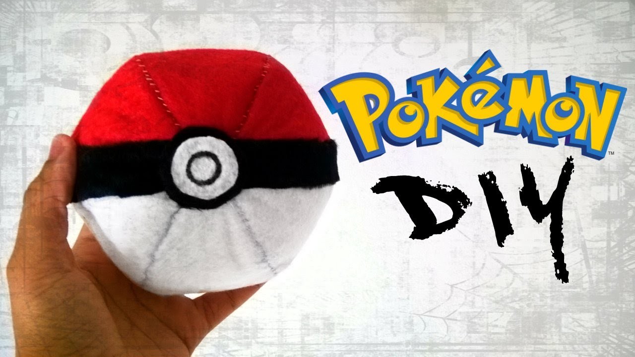 DIY.: Pelúcia Pokémon - Pokébola
