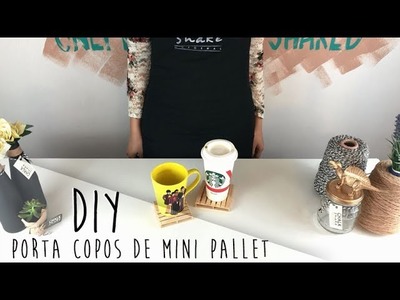 DIY: Porta Copos de Mini Pallet