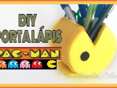DIY PORTA LÁPIS PACMAN