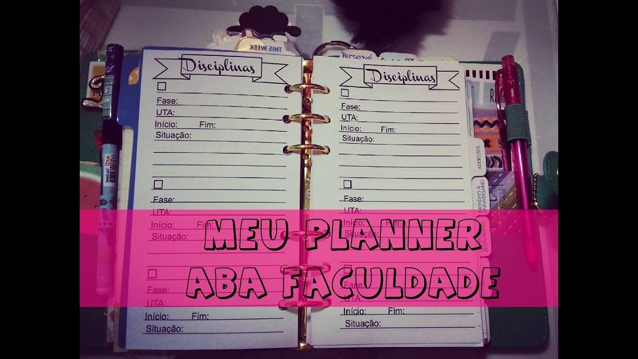 Meu planner - Aba Faculdade ( download )