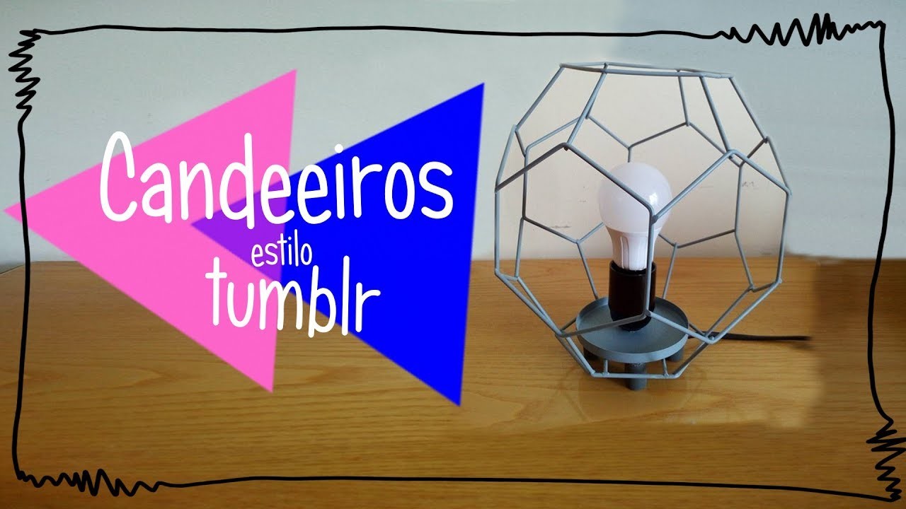 MINI DIY: Candeeiros Geometricos