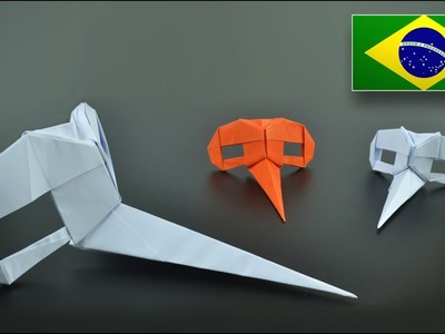 Origami: Máscara Dr. Parnassus (Riccardo Foschi) - Instruções em Português BR