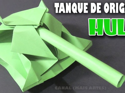 Origami Tanque de Origami. Hulk (Felipe Barbosa)