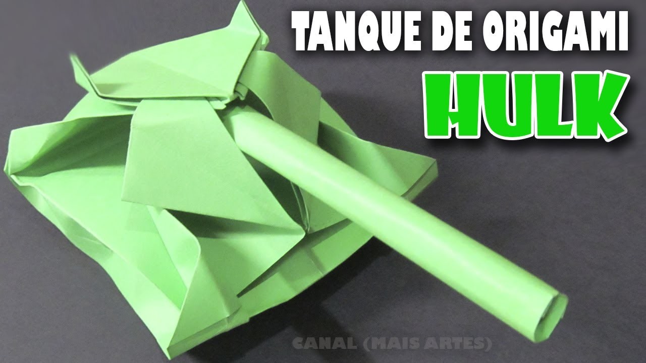 Origami Tanque de Origami. Hulk (Felipe Barbosa)