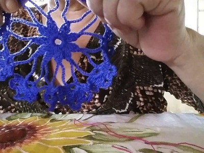 ARANHA FLOR AZUL-PASSO A PASSO