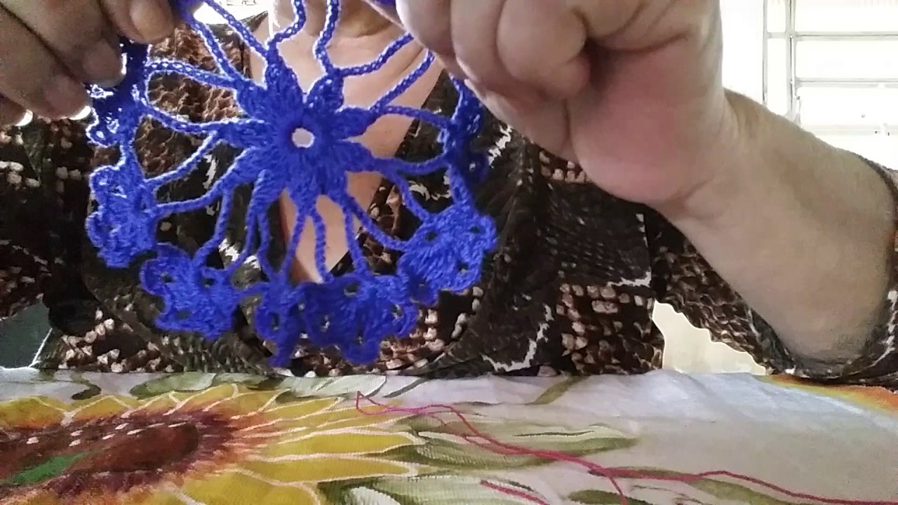 ARANHA FLOR AZUL-PASSO A PASSO