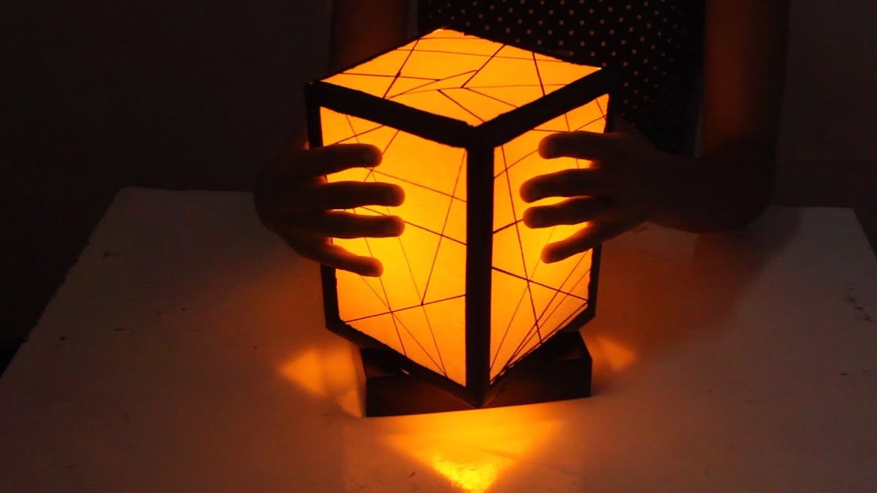 Como fazer luminária linda com caixa de papel - aprenda com Paloma Cipriano