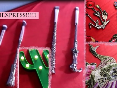 Comprinhas do Aliexpress: decoração, patchs e pincéis. 