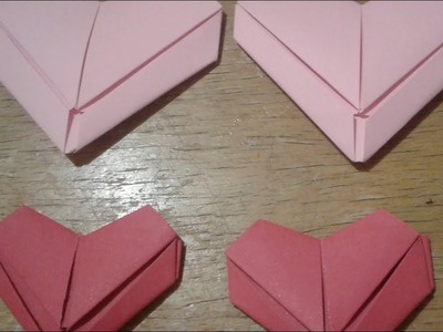 Coração Origami  _ Decoração - Dia das mães - dia dos pais - dia dos namorados #lojastefany