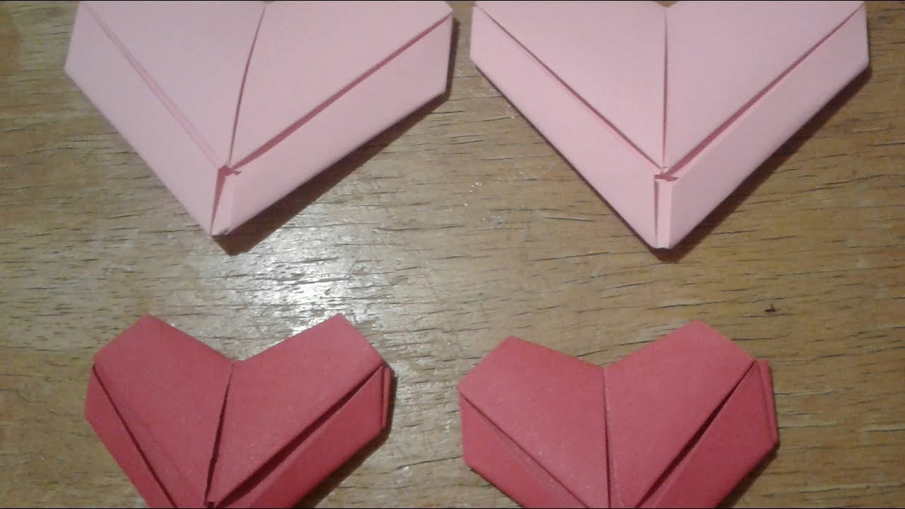 Coração Origami  _ Decoração - Dia das mães - dia dos pais - dia dos namorados #lojastefany
