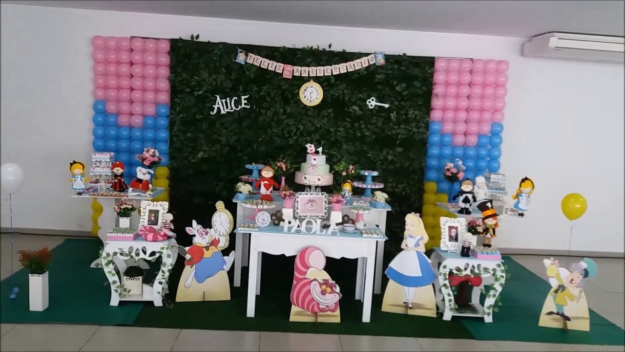 Decoração para festa infantil Alice no Pais das Maravilhas