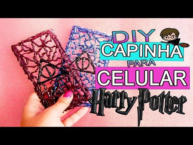 DIY: Capinha com cola quente | Tema Harry Potter | Relíquias da Morte